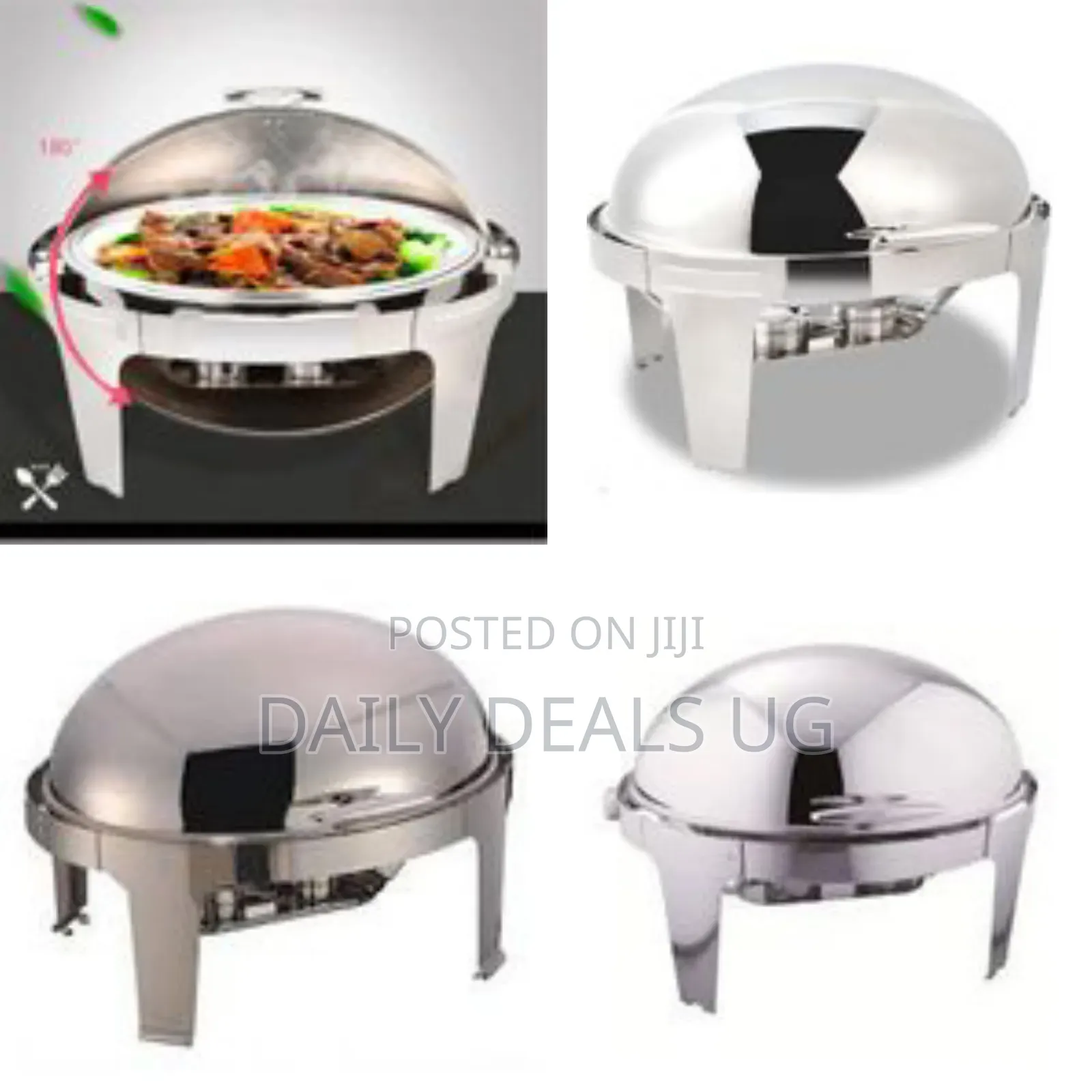 11l Chafing Food Warmer Catering Stainless Steel Round Chafing Dish
