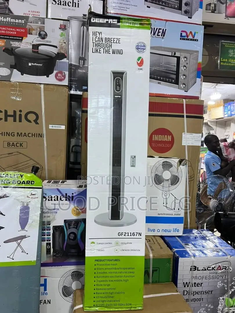 Geepas Tower Fan Available