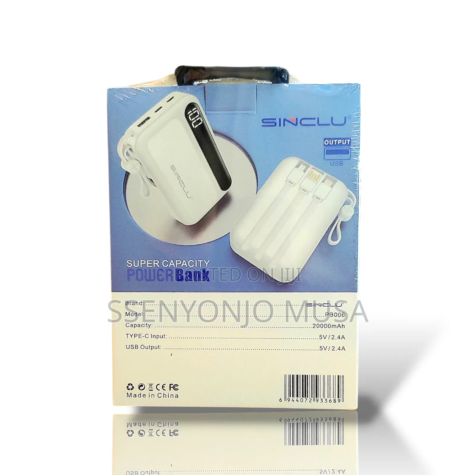 Sinclu Pb-006 20000mah Portable Power Bank / 4-port Output