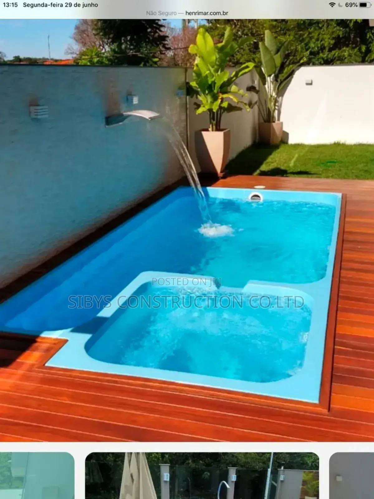 Medium Size 3x5mtres the Swimming Pool