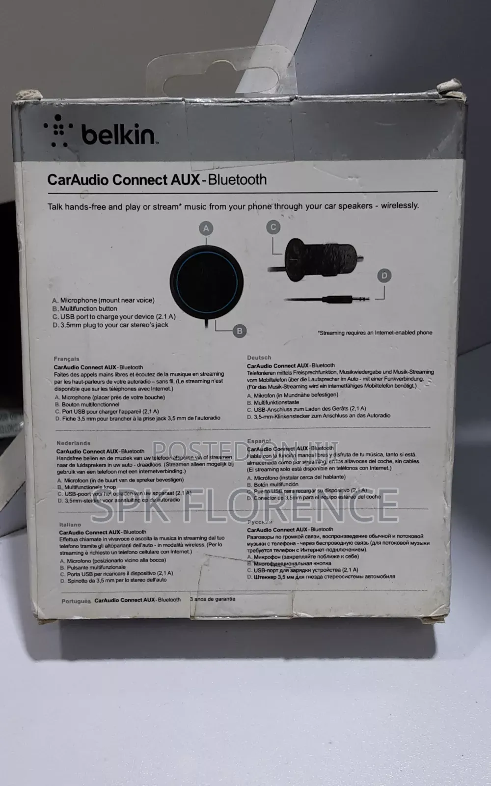 Car Audio Connect Aux - Bluetooth