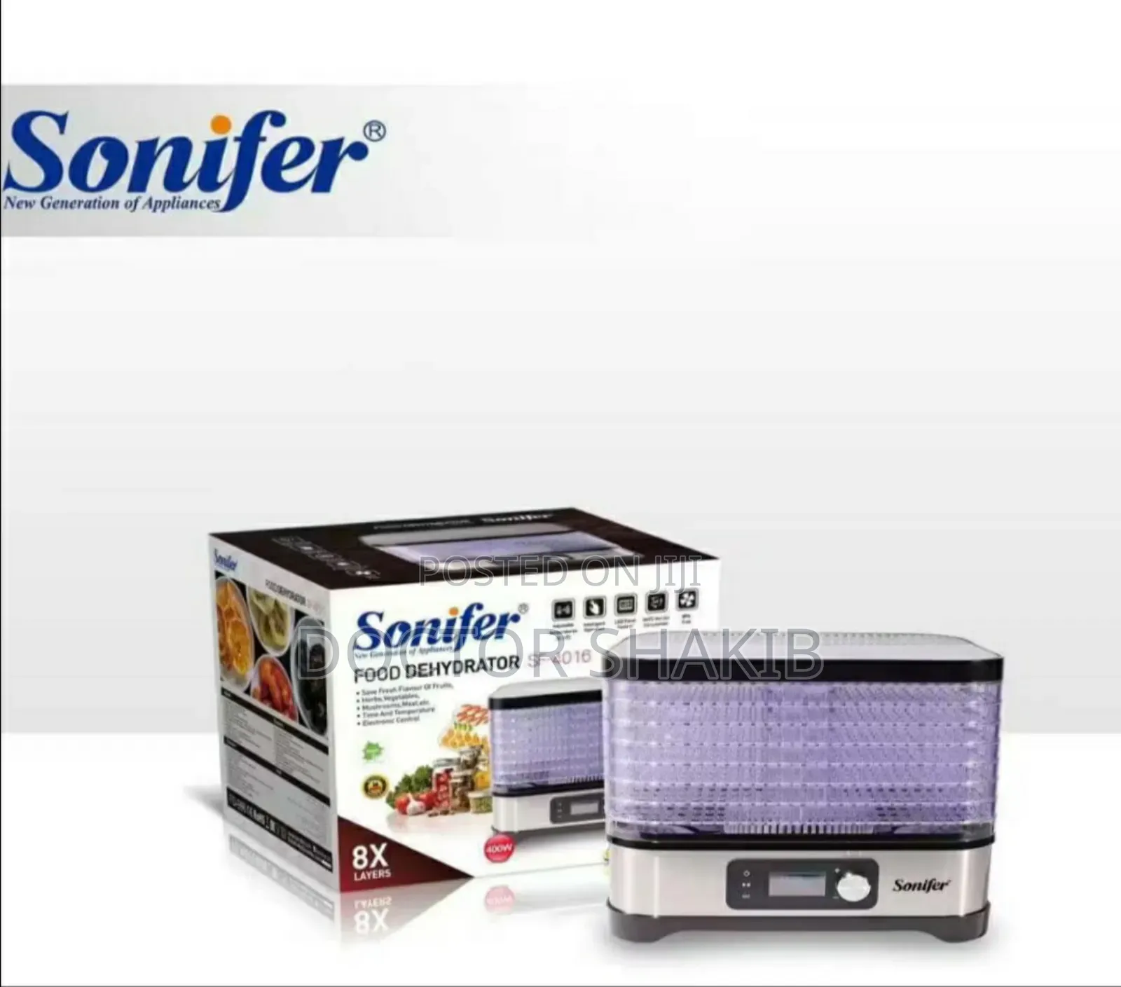 High Quality Sonifer-4016 Food Dehydrator, 8-Layers
