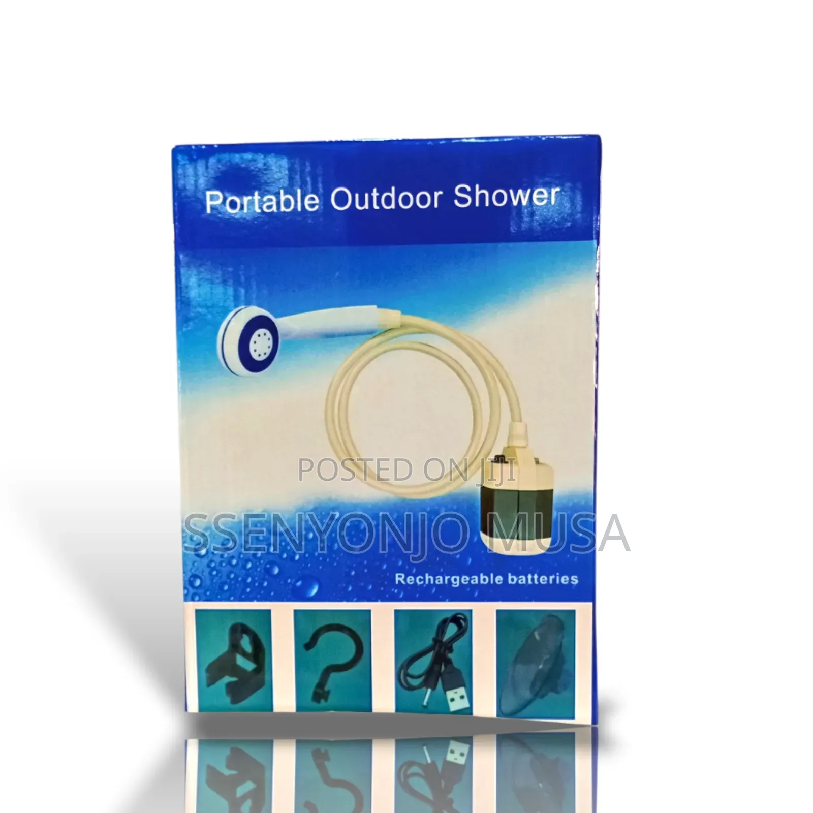 Portable Camping Shower–Battery Powered Outdoor Shower Pump for Travel