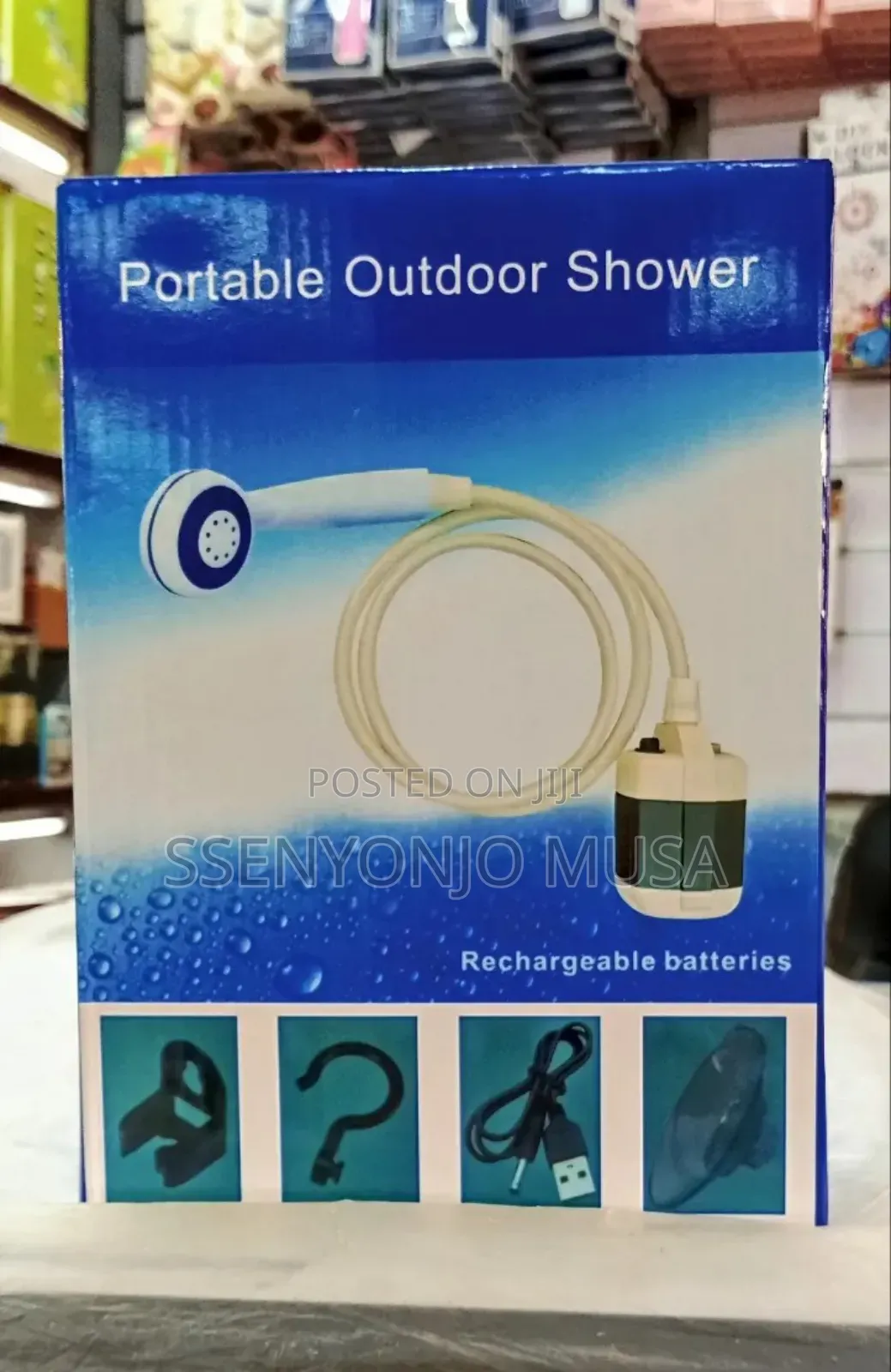 Portable Camping Shower–Battery Powered Outdoor Shower Pump for Travel