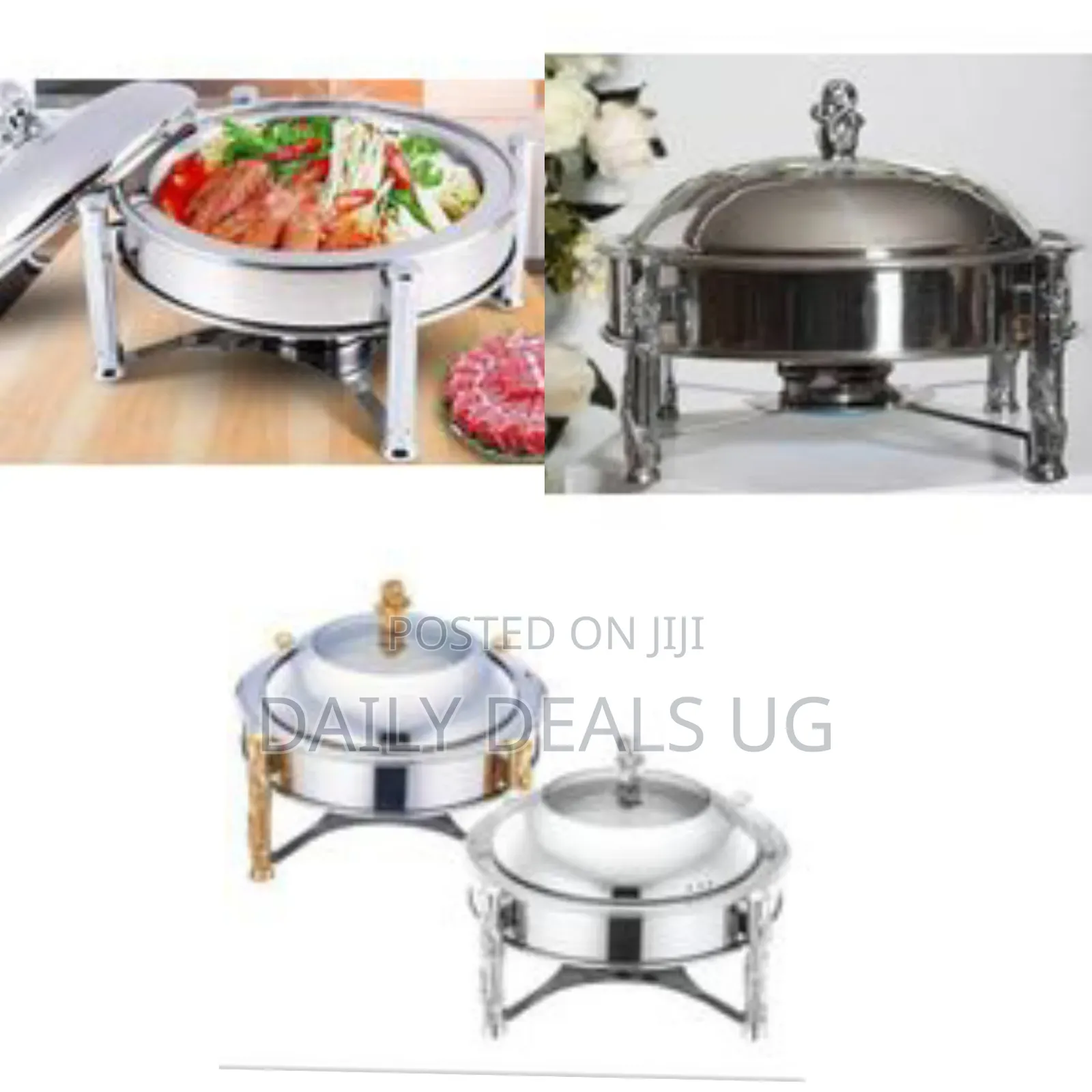 26cm Stainless Steel Small Round Chafing Dish Food Warmer Hot Pot