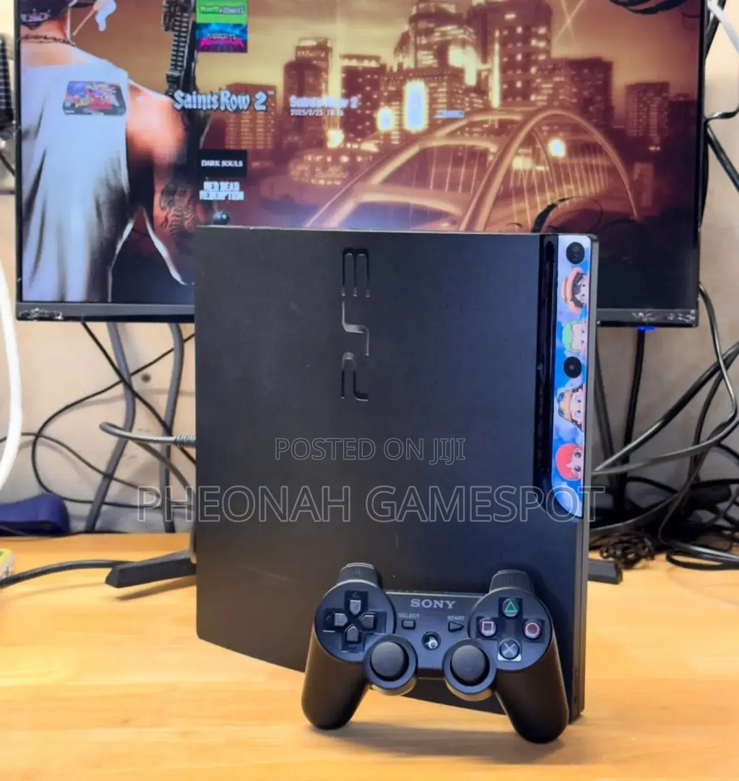Playstation 3 With Two Wireless Pads and 10 Games