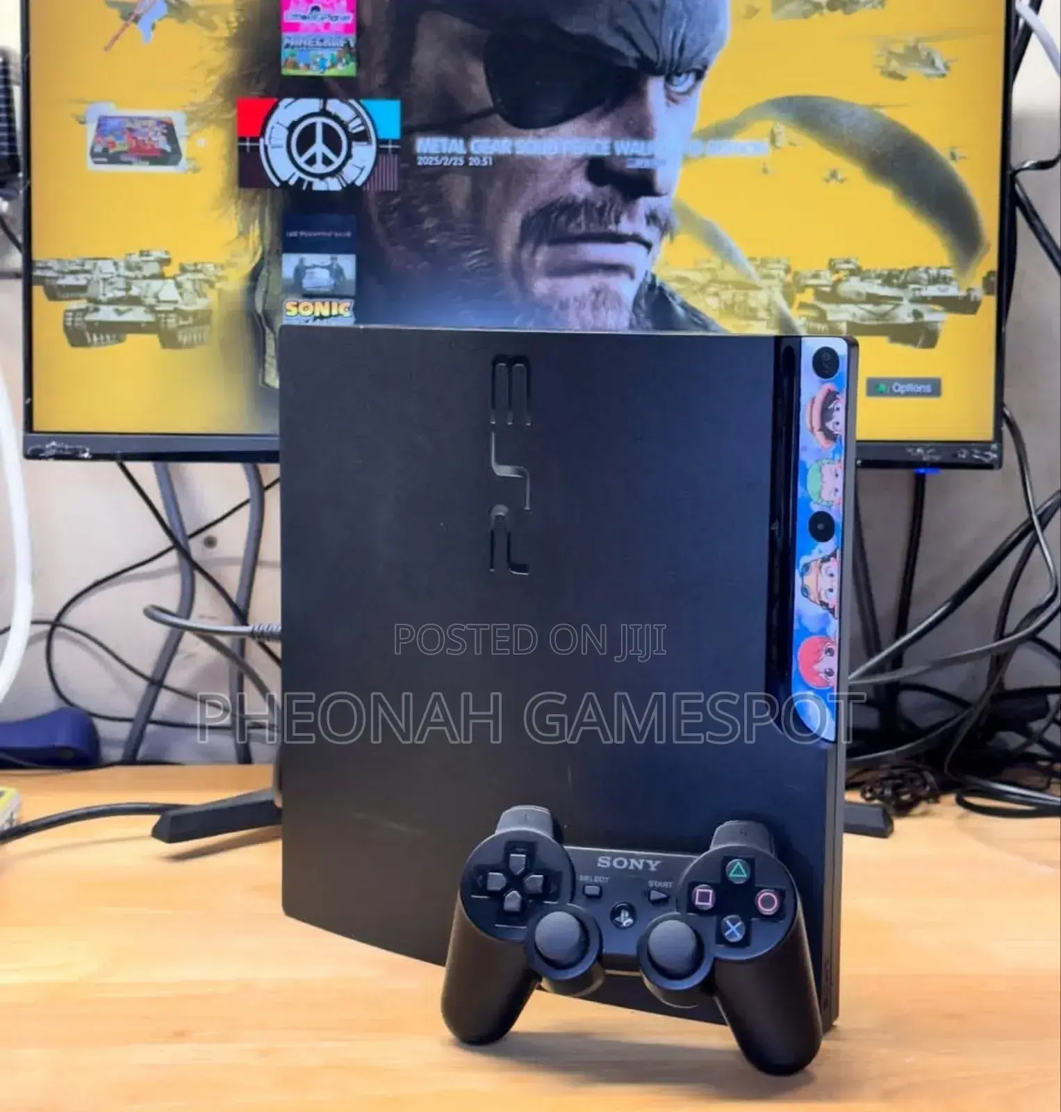 Ps3 Slim With 2 Controllers and 20 Games Installed