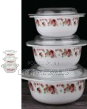 Opal 3 Pc Multi-Print Ceramic Casserole Serving Dishes Bowls