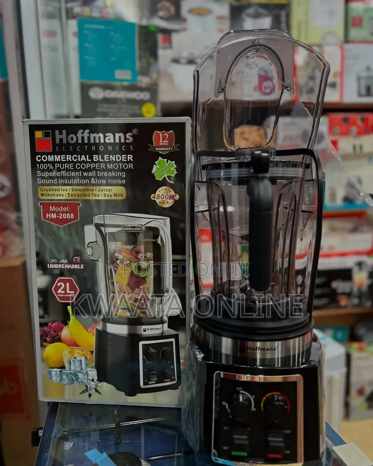 Hoffmans Hm-2088 Noise Proof Commercial Blender
