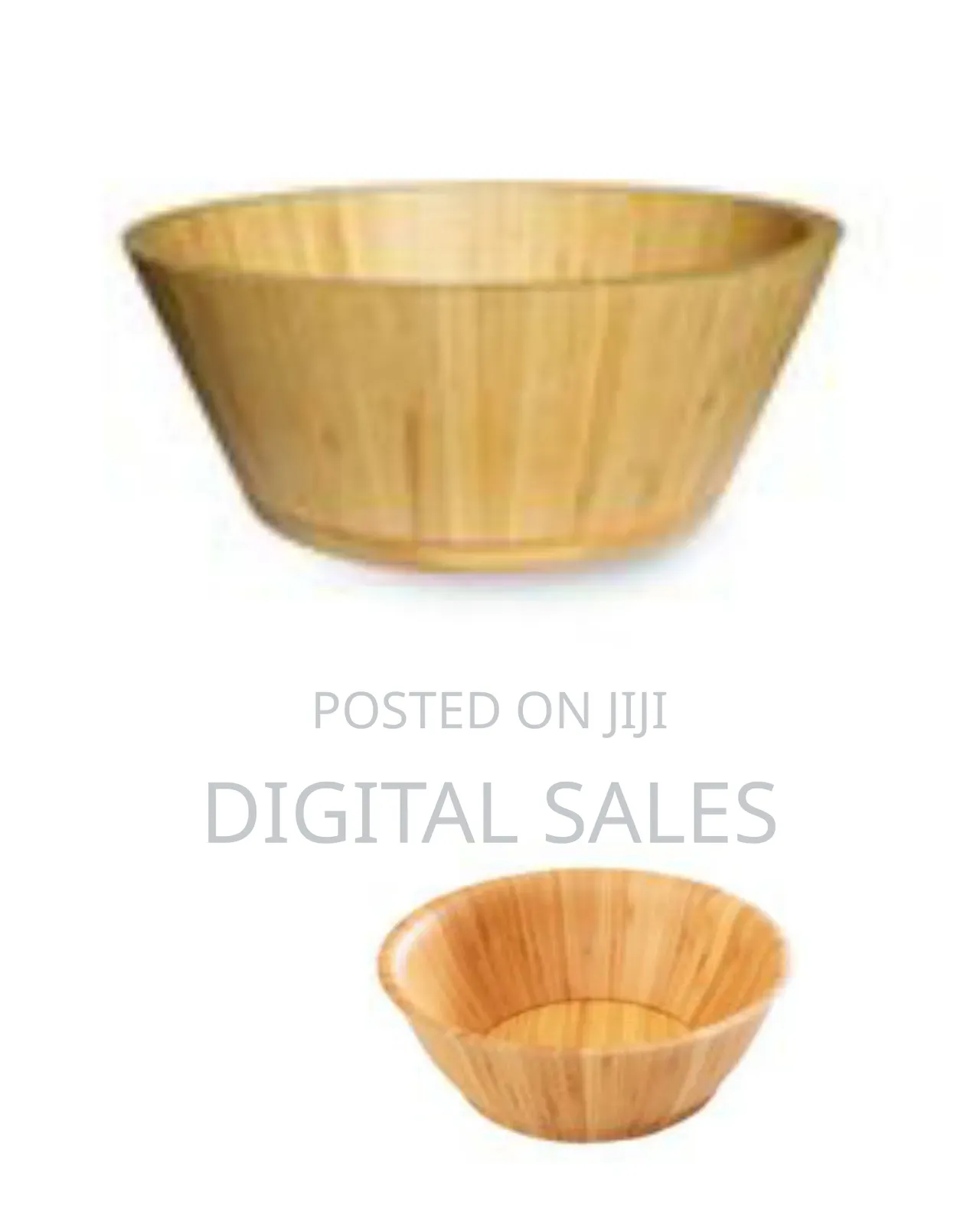Bamboo 26cm Bamboo Fruit Salad Serving Bowl Dish-Brown