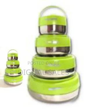 4pc Thermo Insulated Food Warmer Hot Pots Serving Dishes