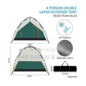3-4person Waterproof Automatic Camping Tent