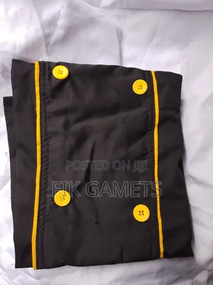 Black With Yellow Chefs Coats