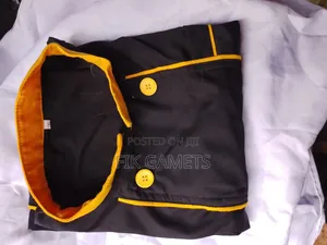 Black With Yellow Chefs Coats