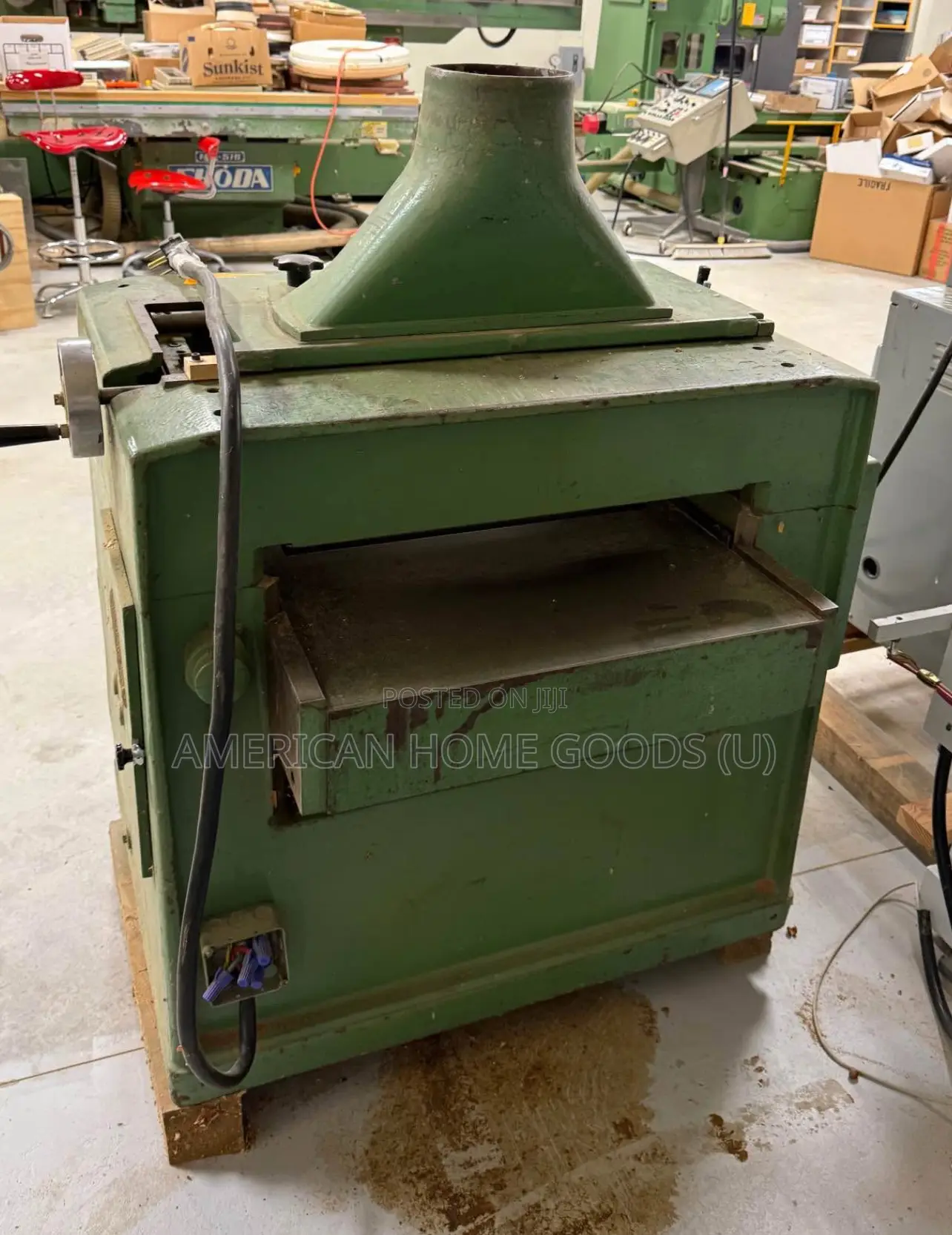 Perkins 24” Planer With 3 Cutting Blades, 7hp, 3ph