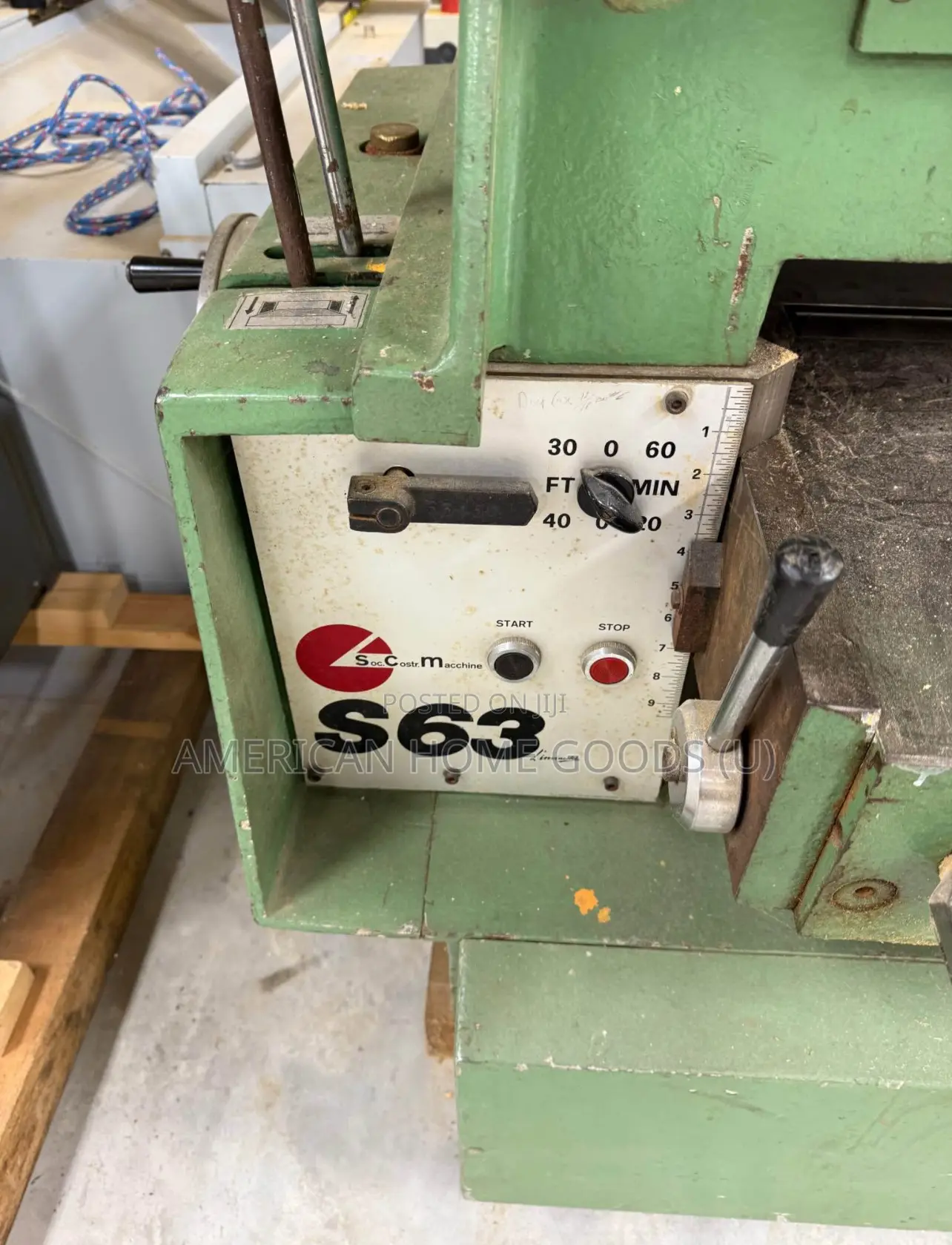 Perkins 24” Planer With 3 Cutting Blades, 7hp, 3ph