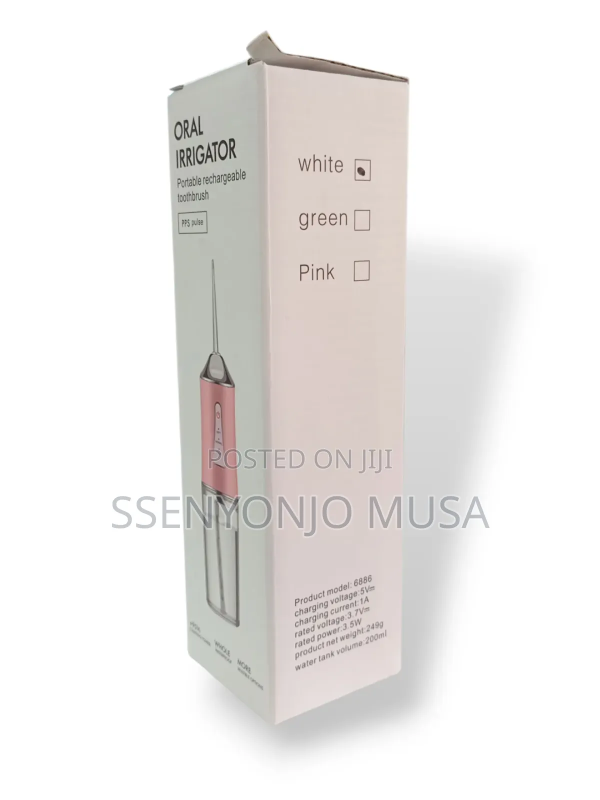 Portable Oral Irrigator Dental Water Flosser, Rechargeable,For Hygiene