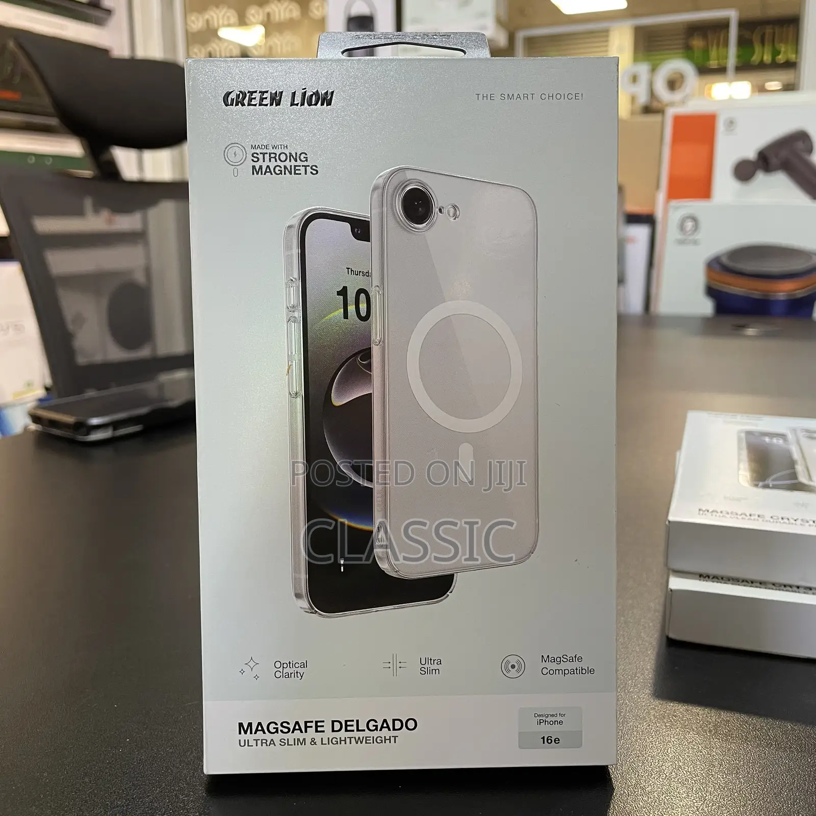 Green 360° Antishock Creative Magnetic Case for iPhone 16e