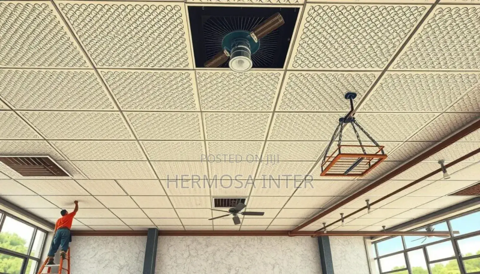 PVC Laminated Gypsum Board and Tiles Perfect for Modern Interior, Froo