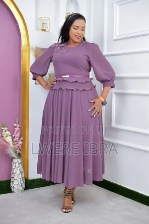 Pinch Round Long Dresses