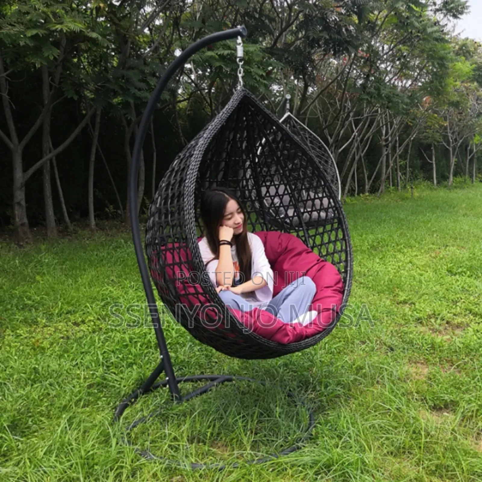 Bird Nest Hanging Chair, Rattan Swing Hammock for Adults and Kids