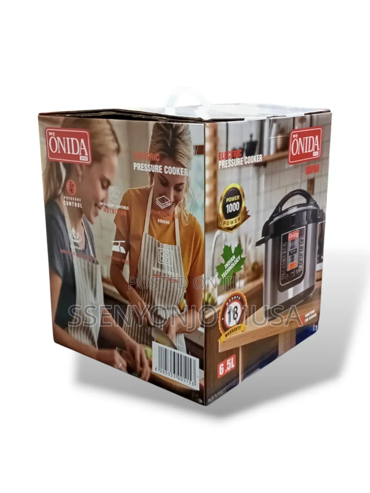 Onida Electric Pressure Cooker 6.5l, 1000w, Multi-Function Cooking Pot