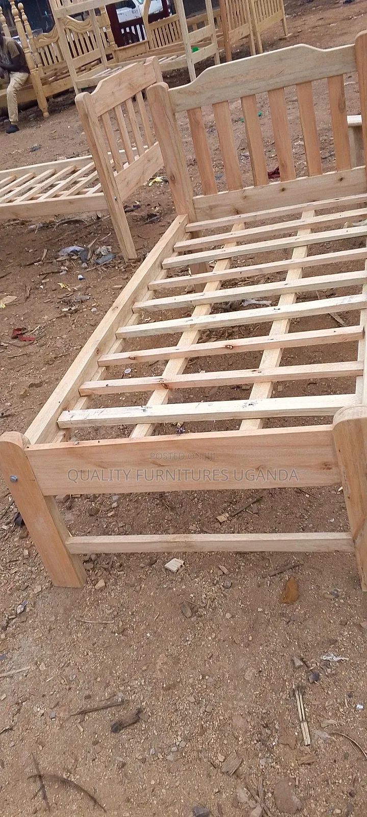 Single Room Wooden Bed