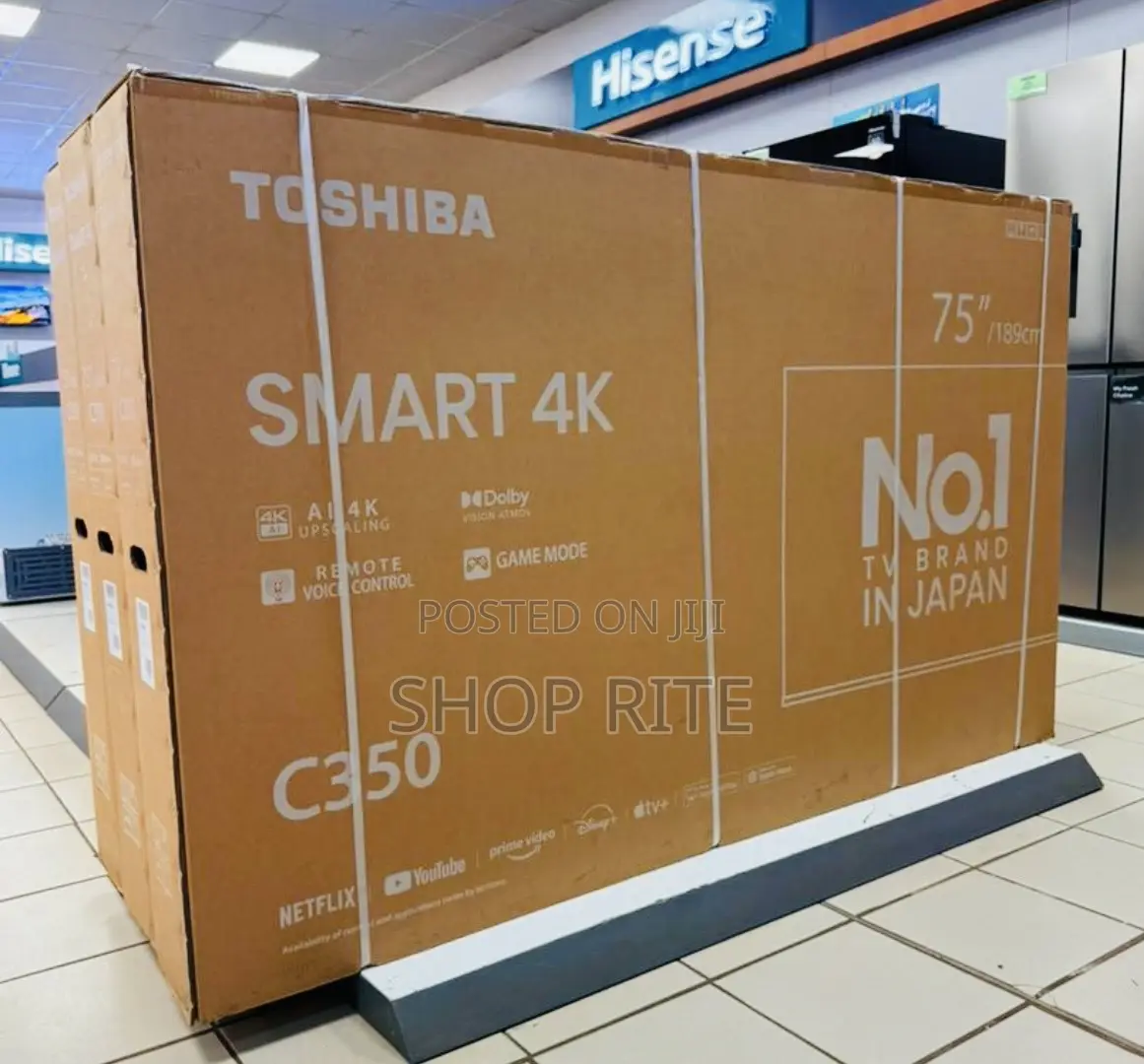Toshiba 75 Inches Smart TVS C350
