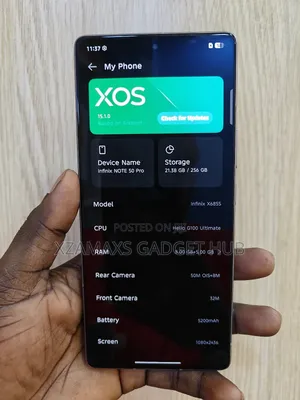 Infinix Note 50 Pro 256 GB Gray