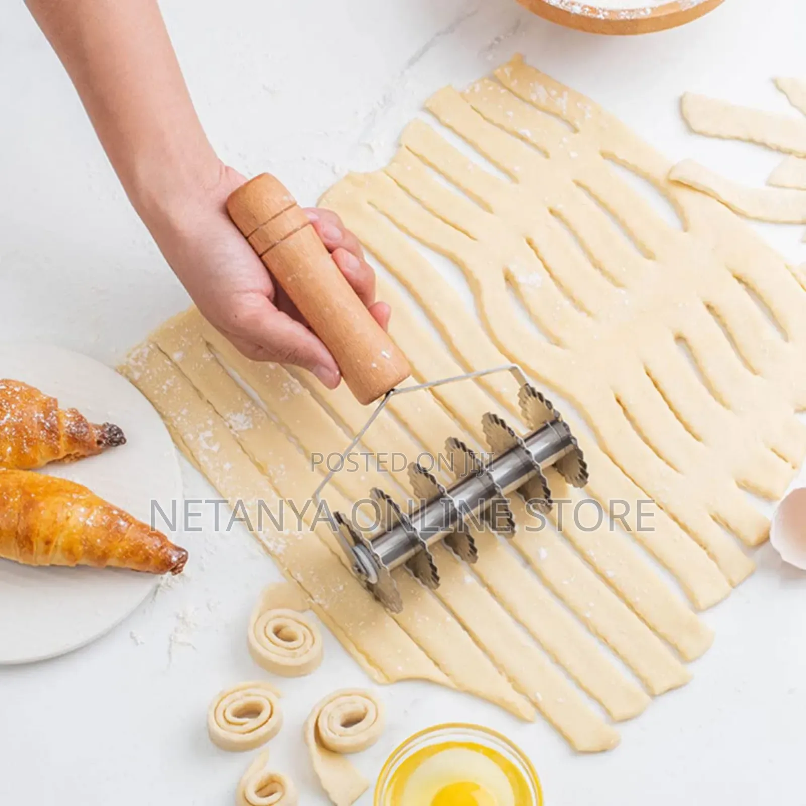 Stainless Steel Dough Roller Cutter