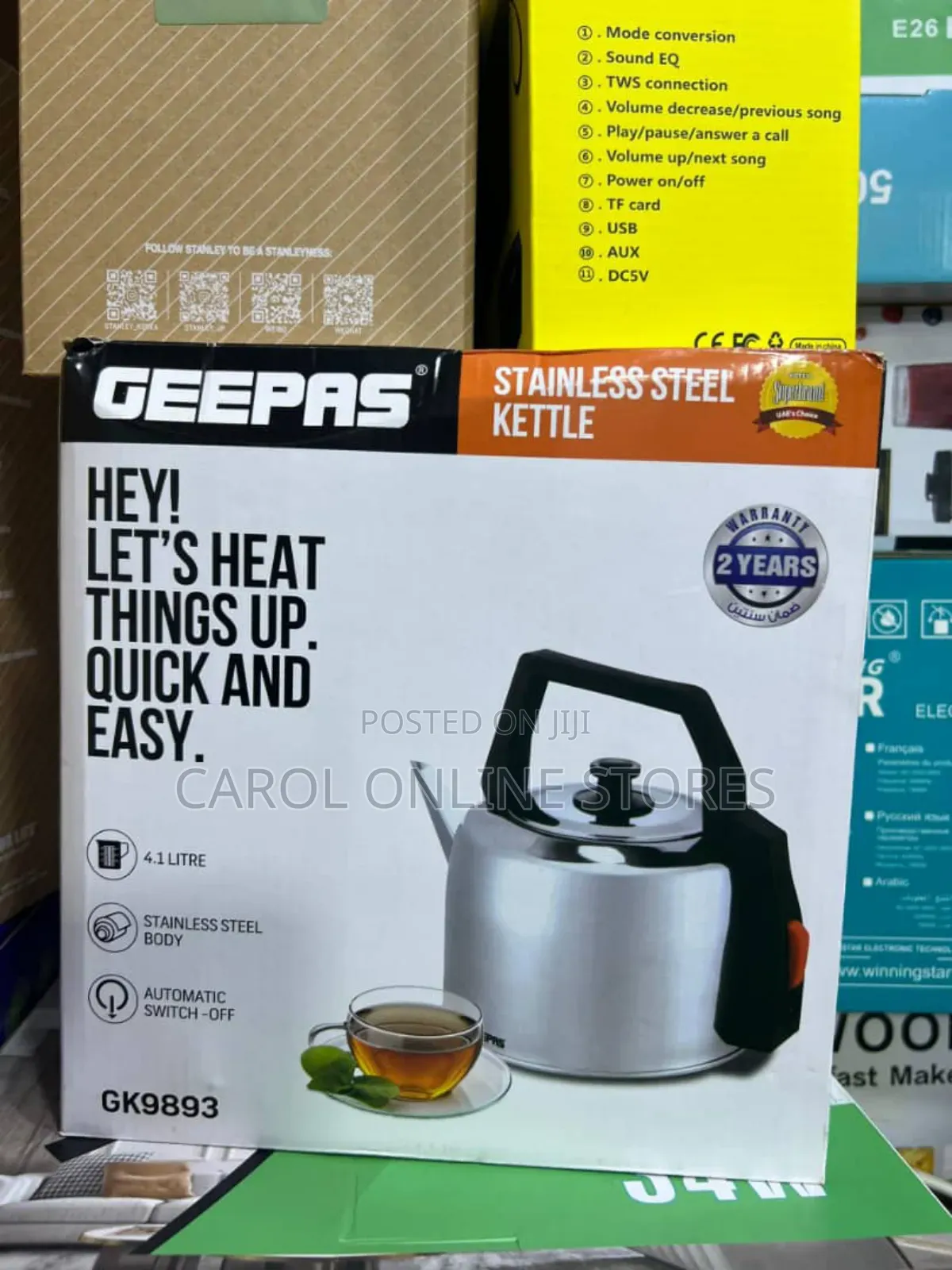 Geepas Stainless Steel Electric Kettle