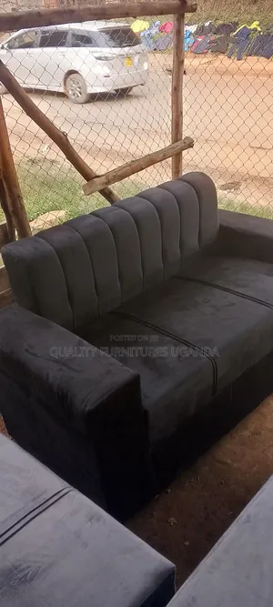 Solid Black 2 Seater