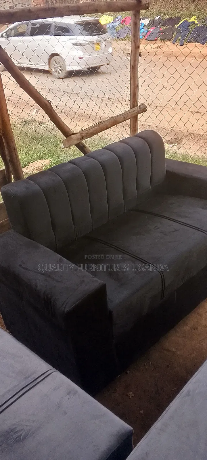 Solid Black 2 Seater