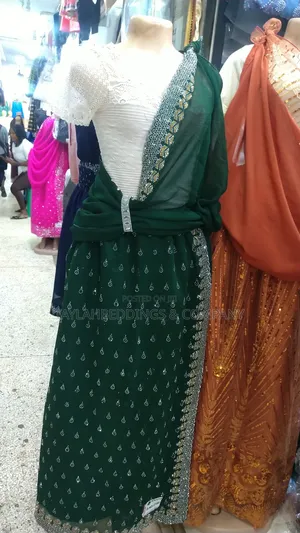 Green Silver Stoned Mushanana for Cultural Parties and Weeding