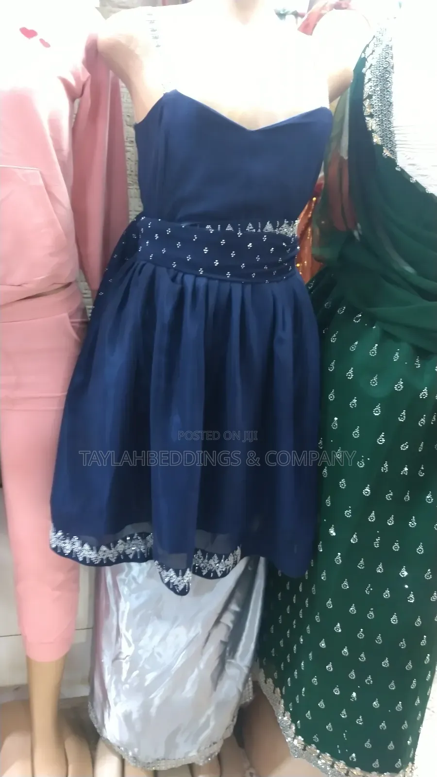 Kinyakonle / Kinyarwanda Blue and White Weeding Wear