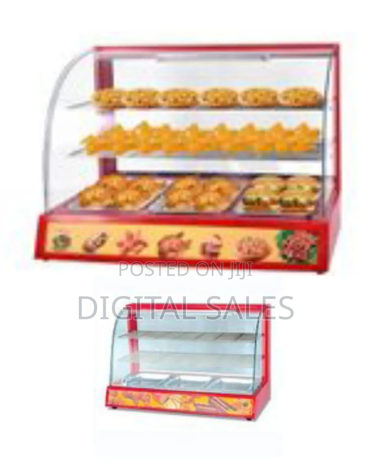 32 Kg , 38 X 18 X 24 Inch Big Commercial Electric Curved Glass Hot