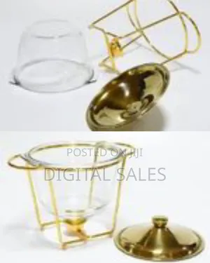 4l Glass Chafing Dish Buffet Set Stove Server Food Warmer