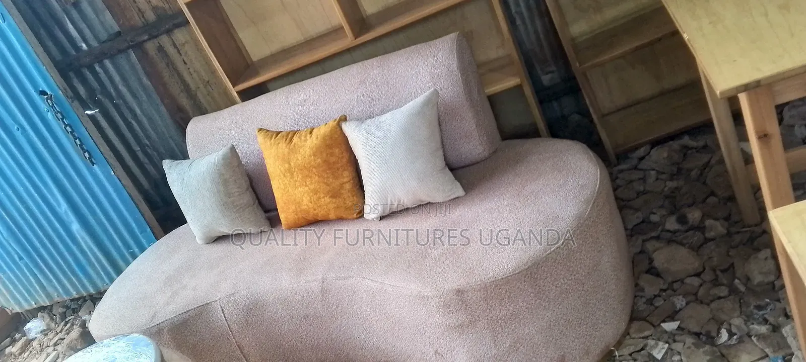 Off -White Solid 2 Seater