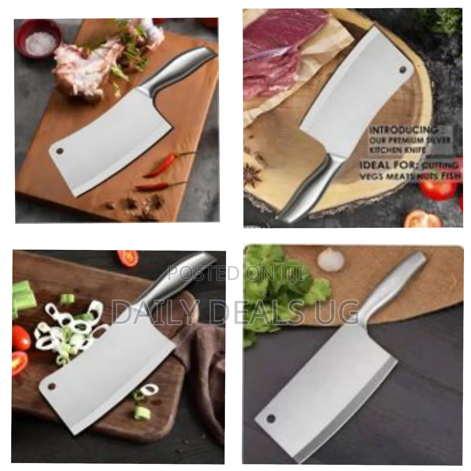 Cleaver Knife Stainless Steel Premium Meat and Vegetable Knife