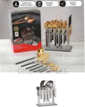 Life Smile Cutlery Set 38-Piece 18/10 Stainless Steel Spoon Set