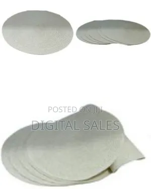 6 Pc Round Decorative Placemats Table