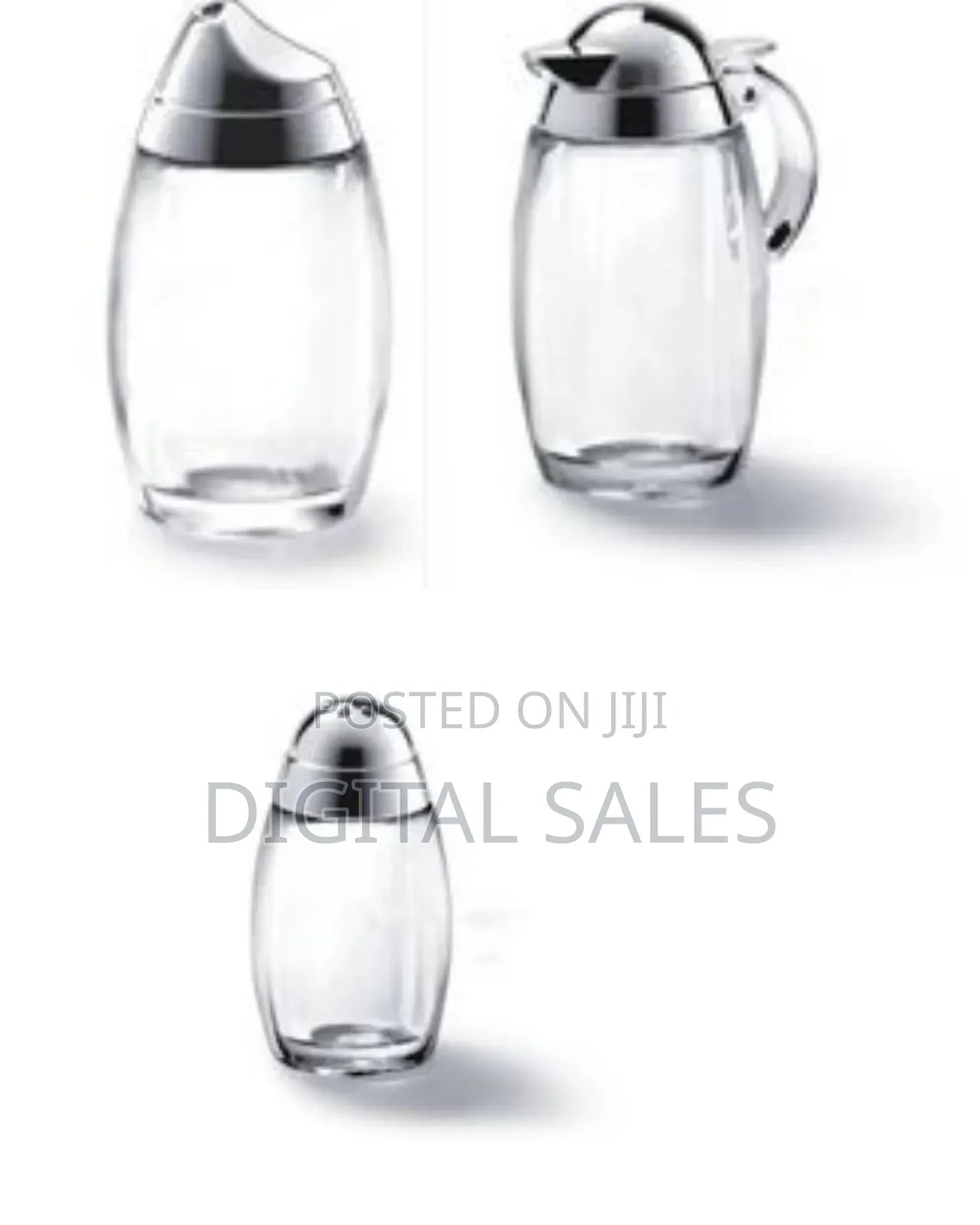 Acrylic Saltpepper Shaker Oil Vinegar Honey Condiment Bottle Cruet Set