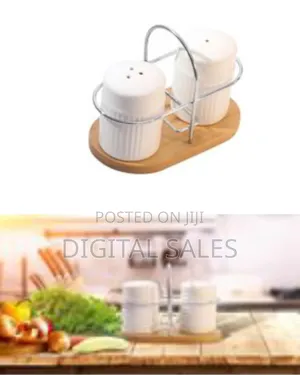 Classic Porcelain Salt and Pepper Shakers for Table - Vintage Salt