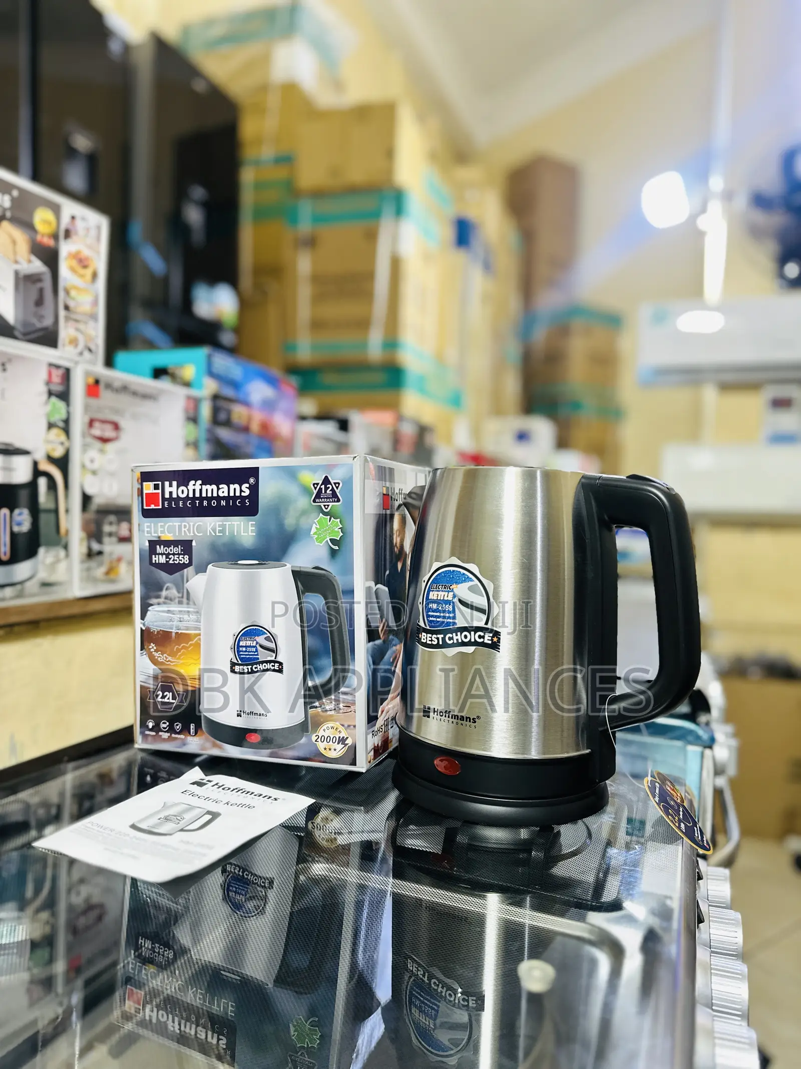 Haffmans Electric Kettle With 12 Months Warranty