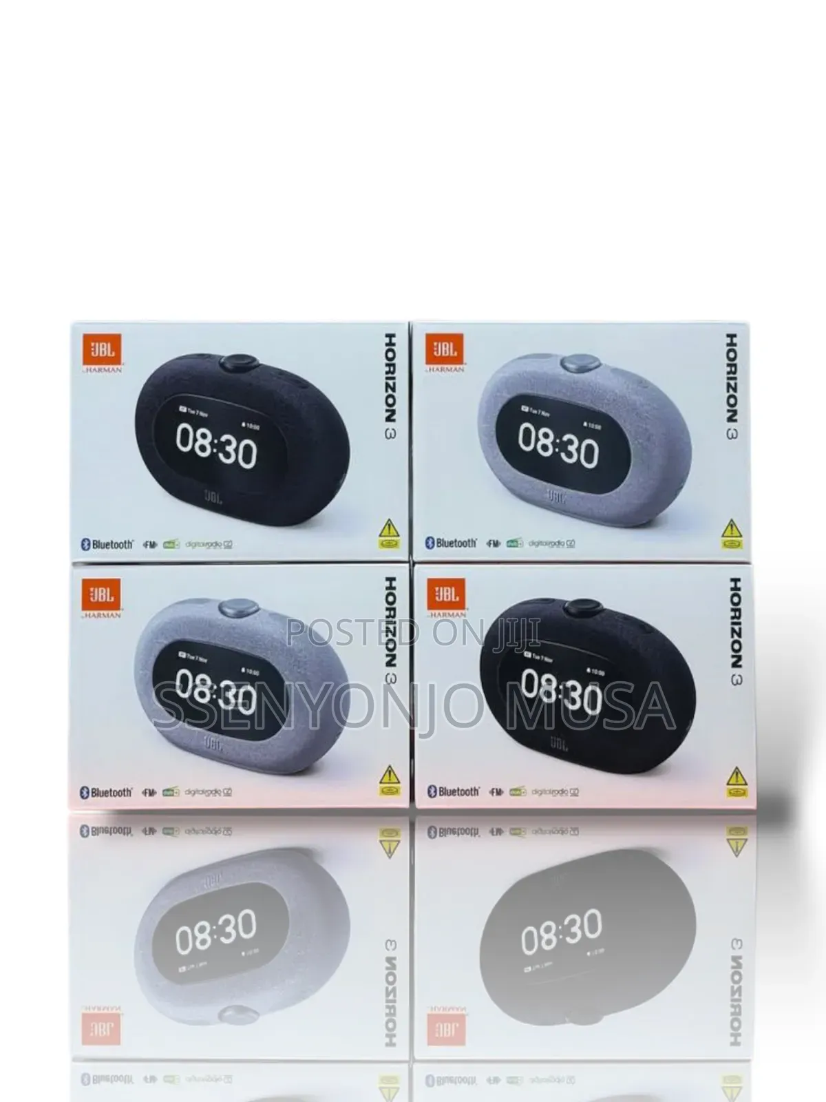 JBL Horizon 3 Bluetooth Clock Radio Speaker With Fm/Dab, Dual Alarm