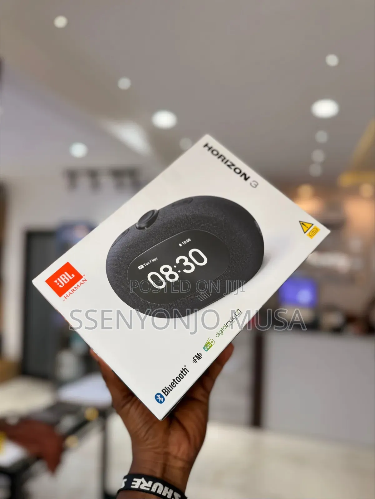 JBL Horizon 3 Bluetooth Clock Radio Speaker With Fm/Dab, Dual Alarm