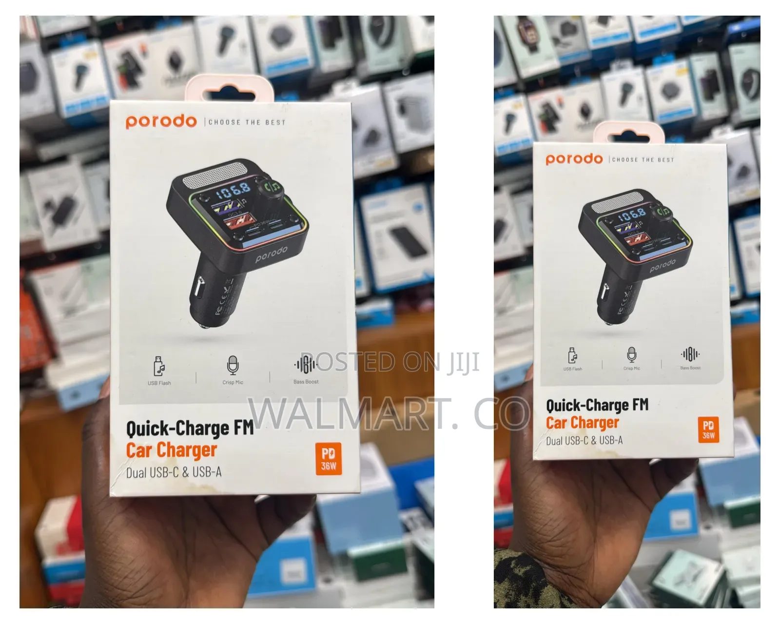 Porodo Quick Charge Car Charger