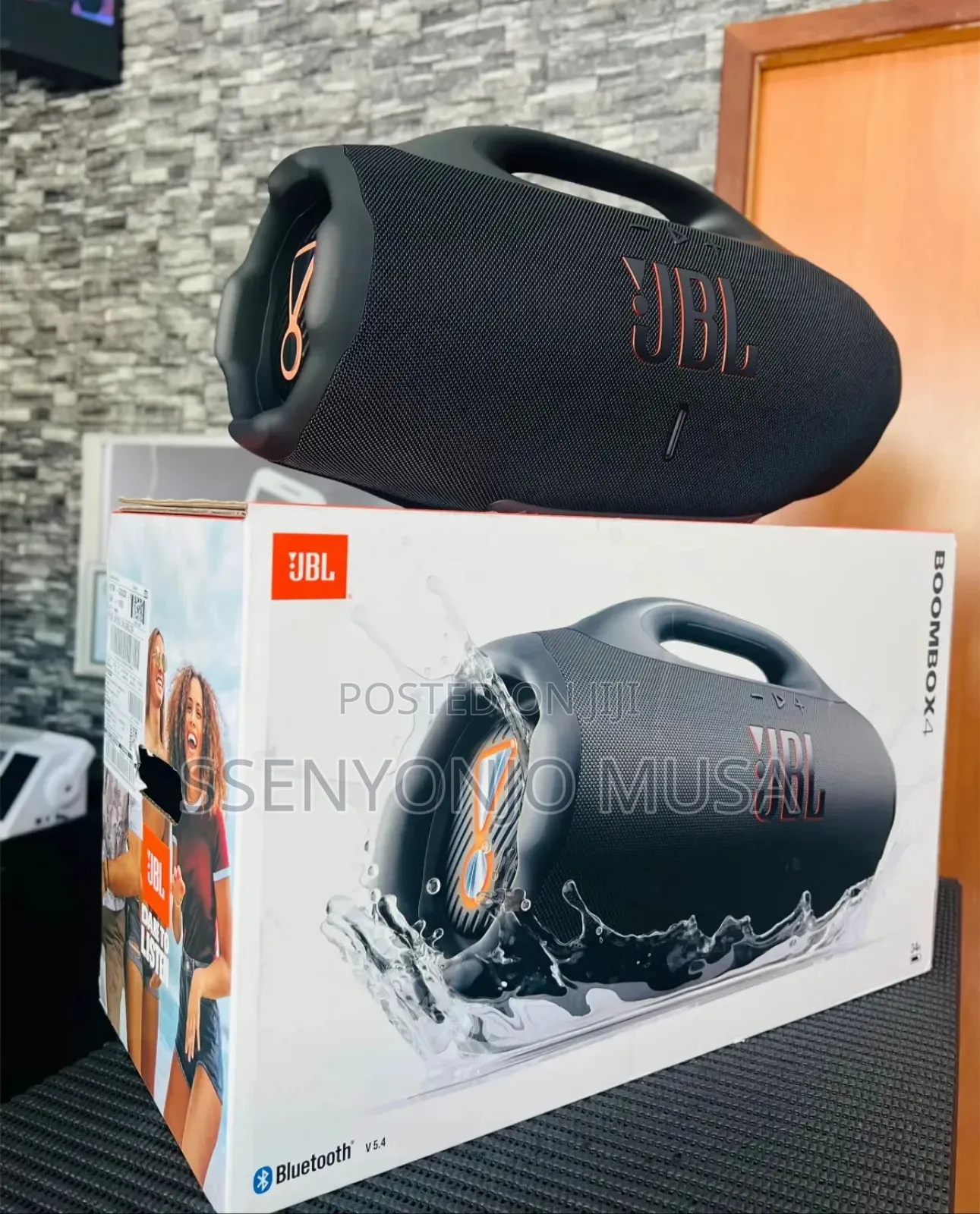 JBL Boombox 4 Portable Bt Speaker, 34h Playtime, Ai Sound Boost, Ip68