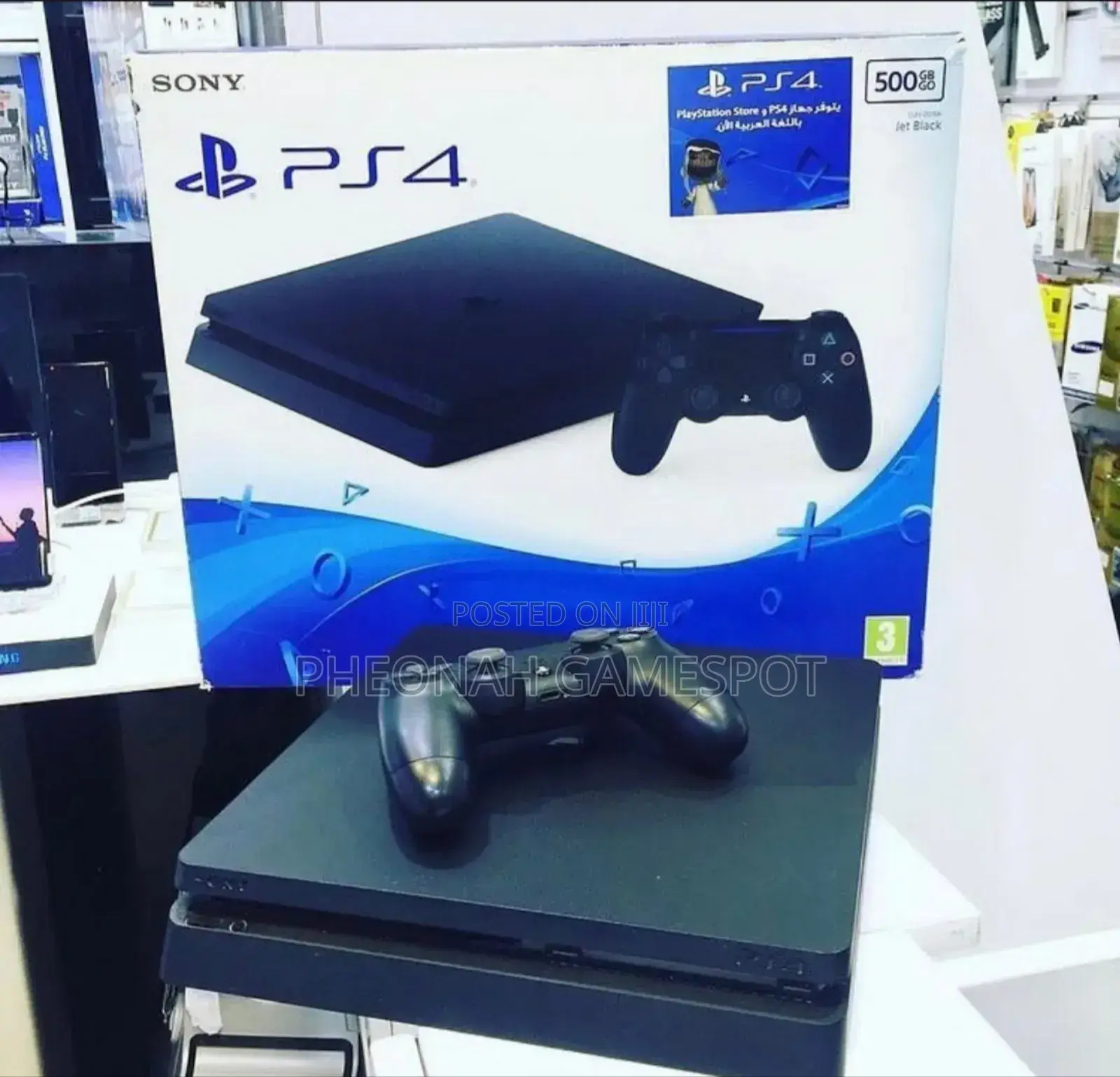 Sony Playstation 4 Slim Chipped Firmware Version 9.00 12 Games, 2 Pads