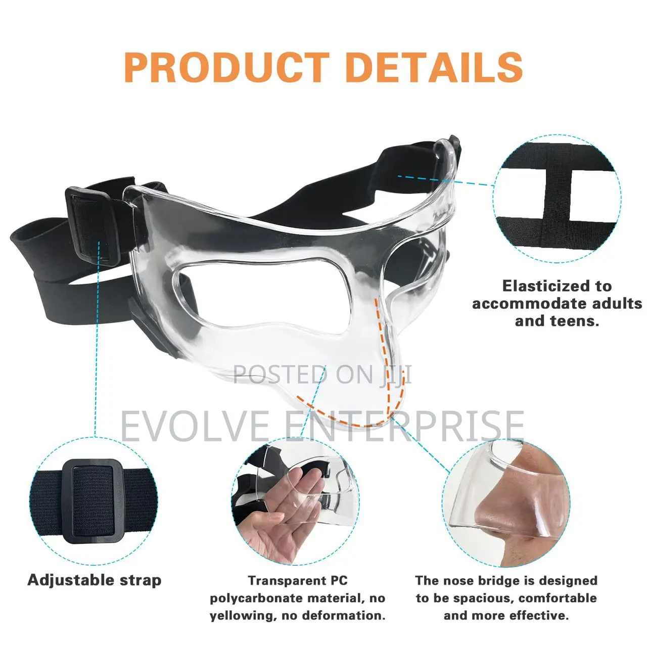 Nose Guard for Broken Nose, for Soccer and Basketball Sports